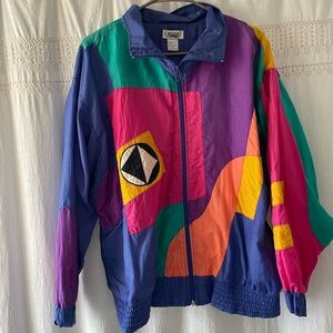 Colorful Vintage Windbreaker